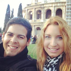 my love and I, in rome